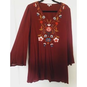 Embroidered Floral Dress